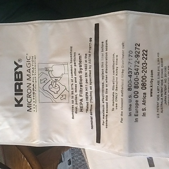 NWT  Kirby Replacement Filters Micron Magic Set 3 NEW - Picture 3 of 7